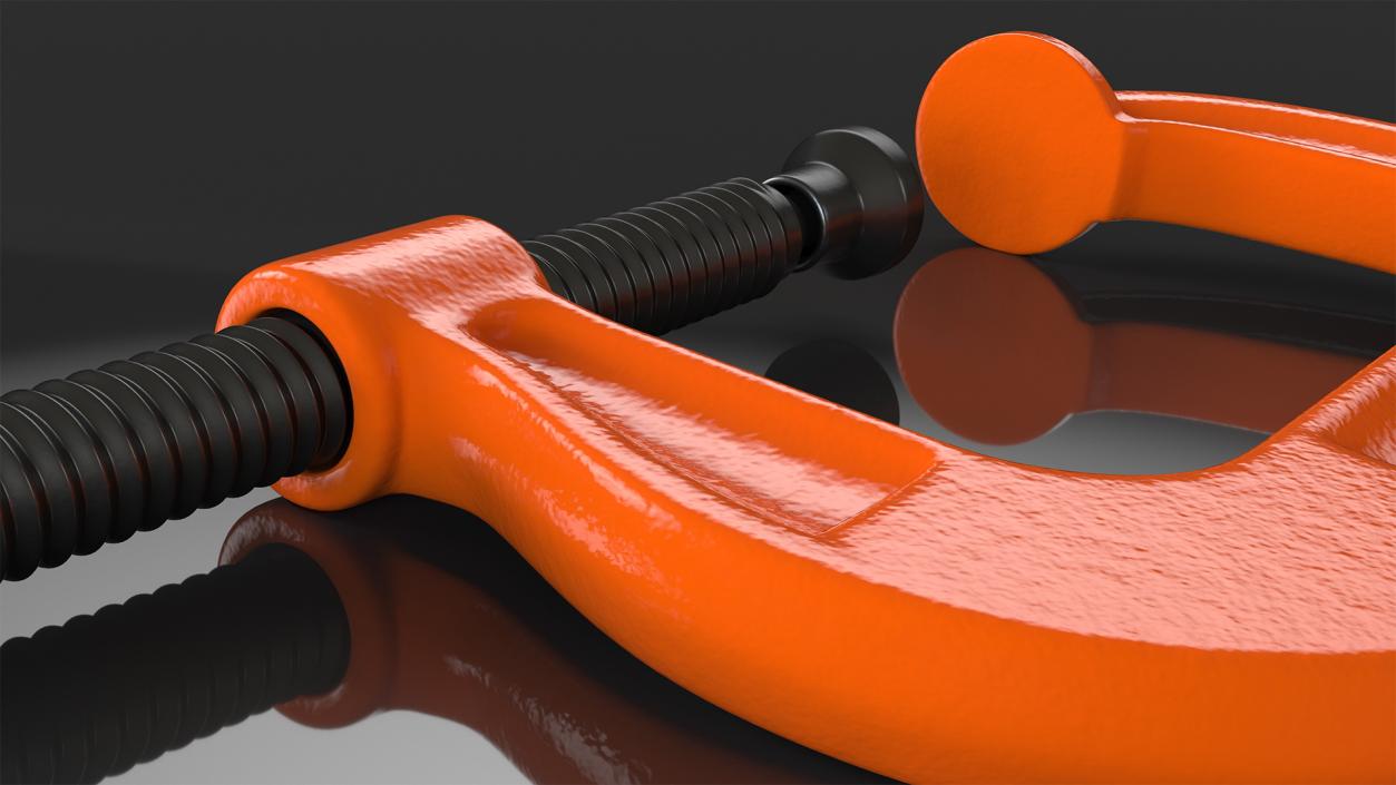 3D Forged Orange C-Clamp