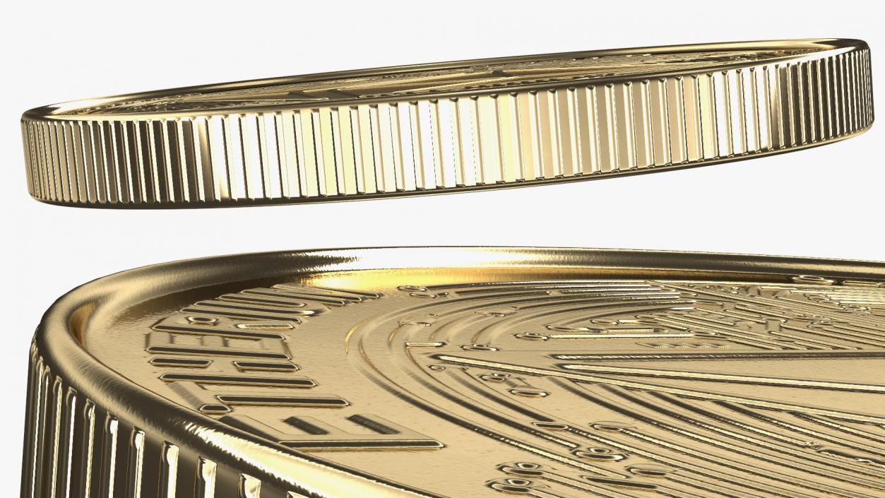 3D Cryptocurrency Coins Gold Collection