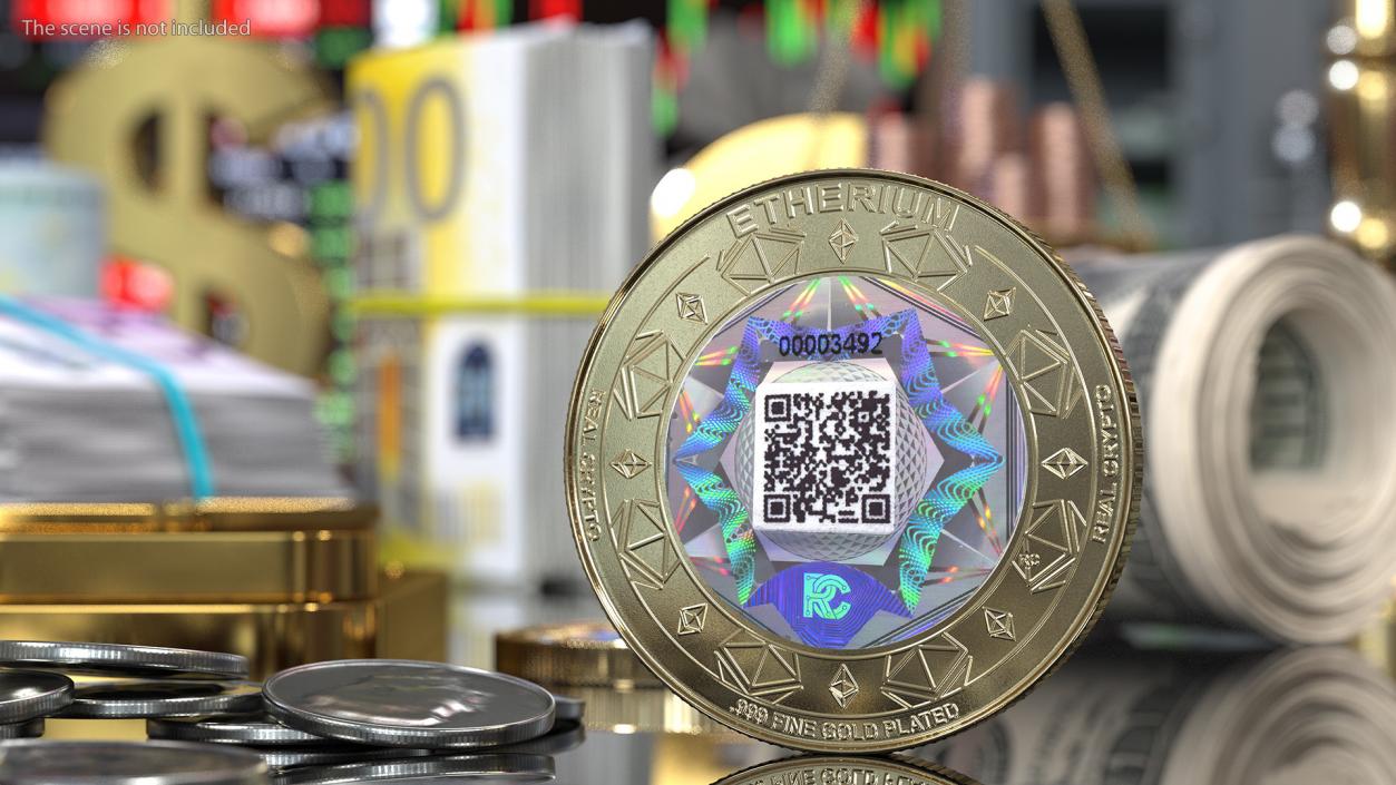 3D Cryptocurrency Coins Gold Collection