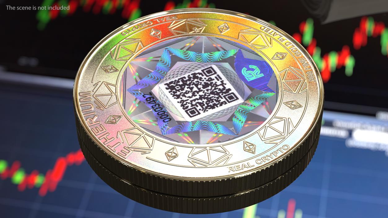 3D Cryptocurrency Coins Gold Collection