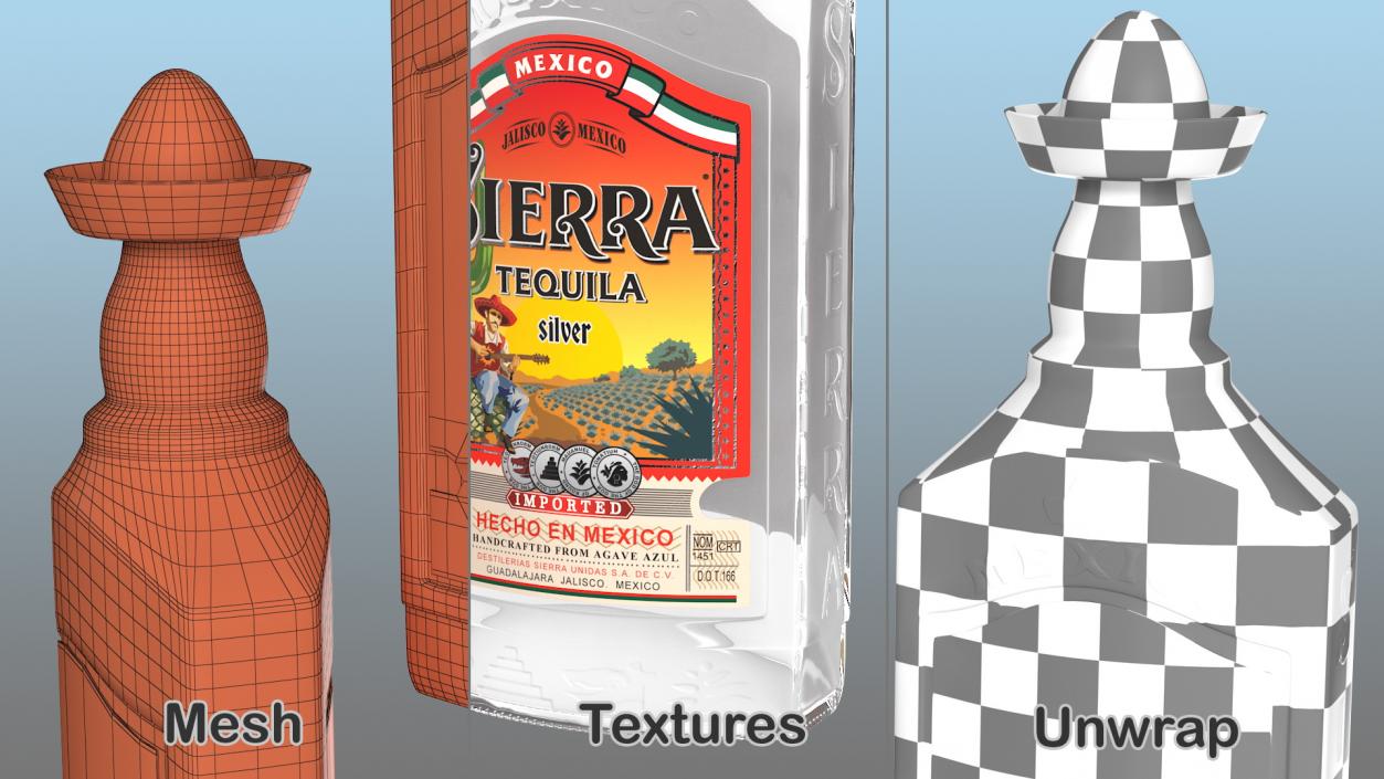 3D Sierra Tequila Silver