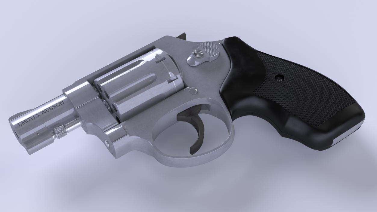 3D Small Revolver Smith and Wesson