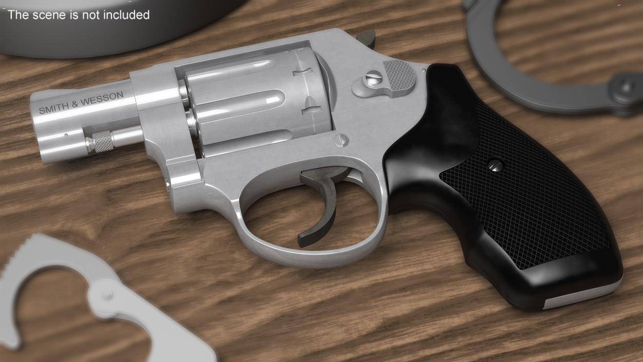 3D Small Revolver Smith and Wesson