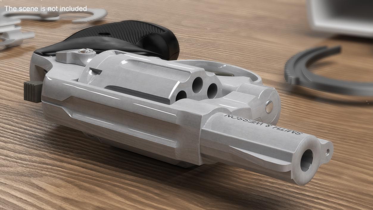 3D Small Revolver Smith and Wesson