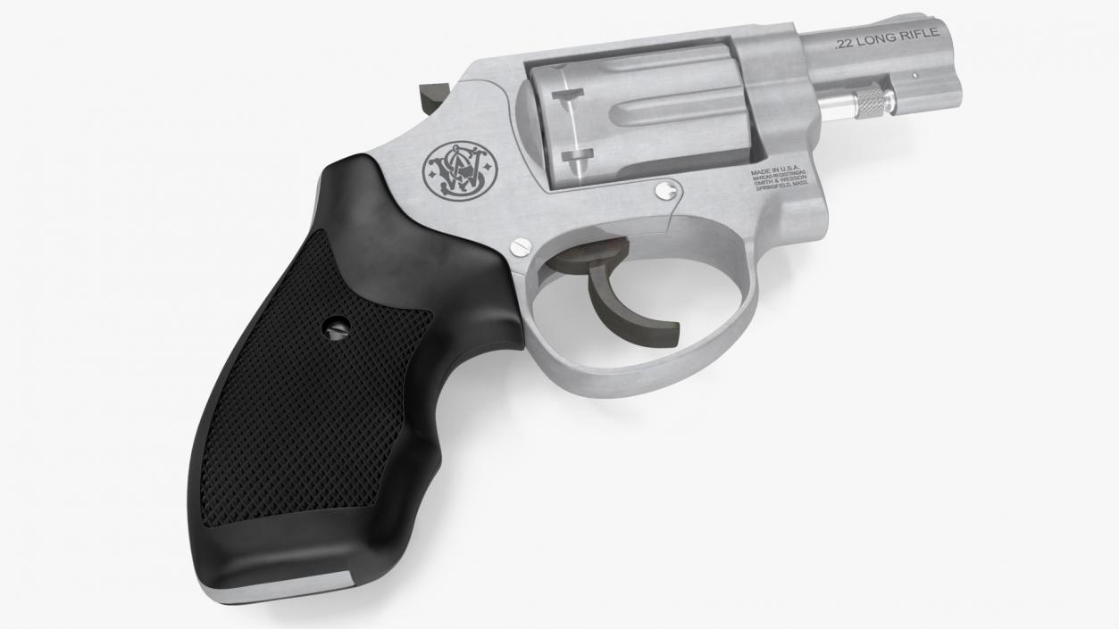 3D Small Revolver Smith and Wesson