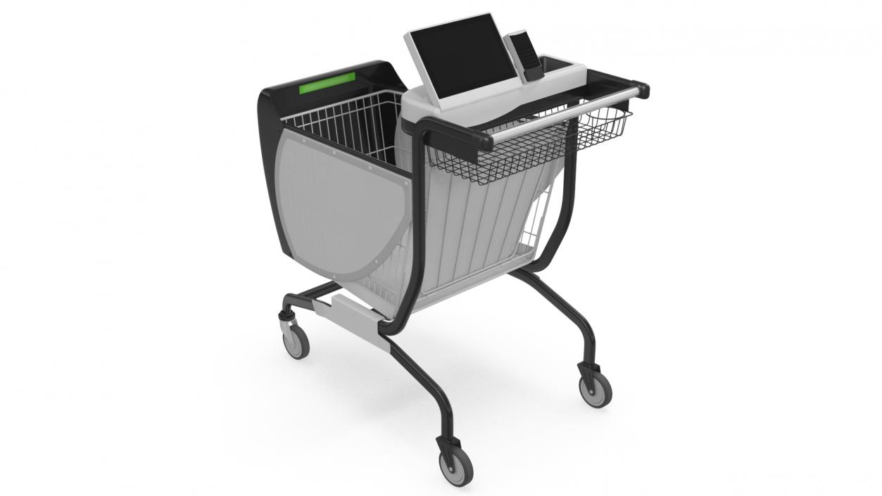 Smart Shopping Cart 3D model