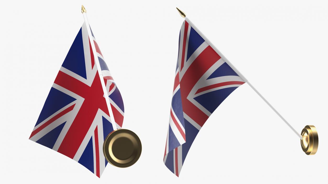 Wall Flag United Kingdom 3D model