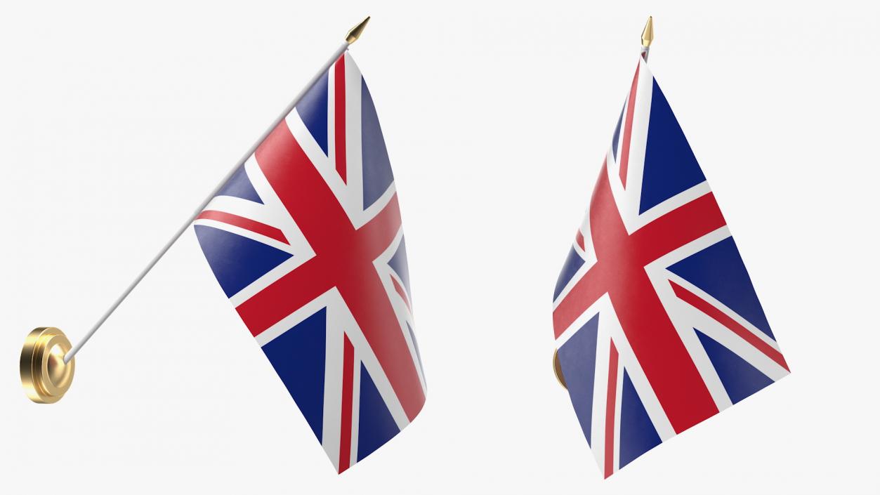 Wall Flag United Kingdom 3D model