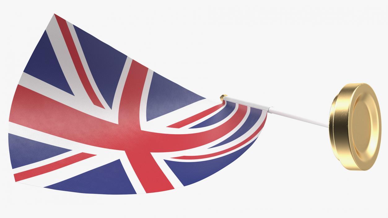 Wall Flag United Kingdom 3D model