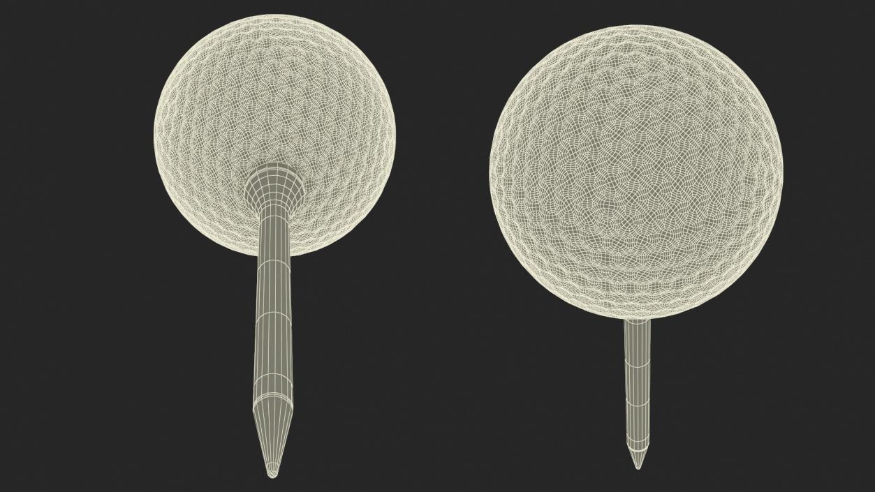 3D Golf Ball on Tee