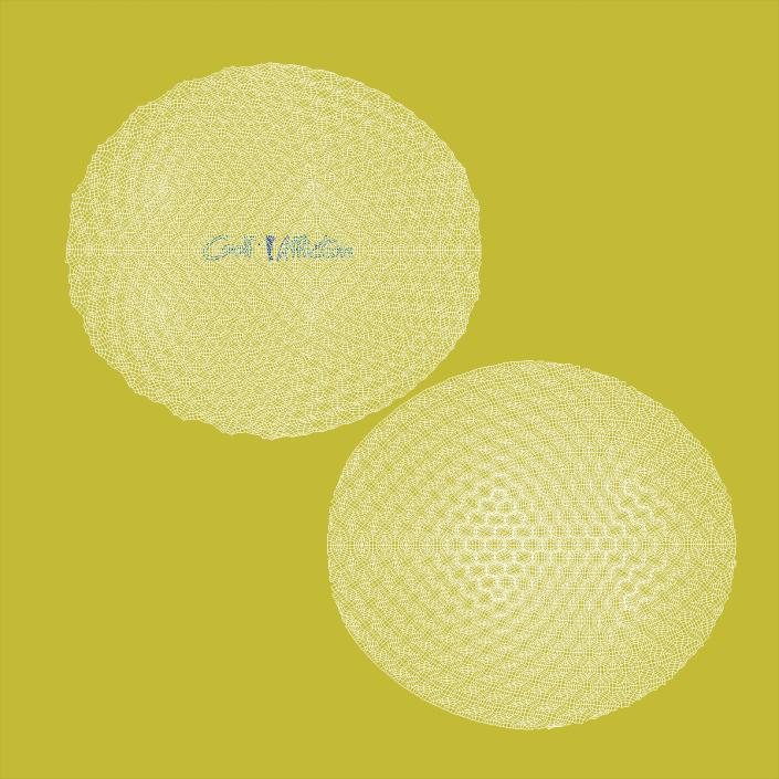 3D Golf Ball on Tee