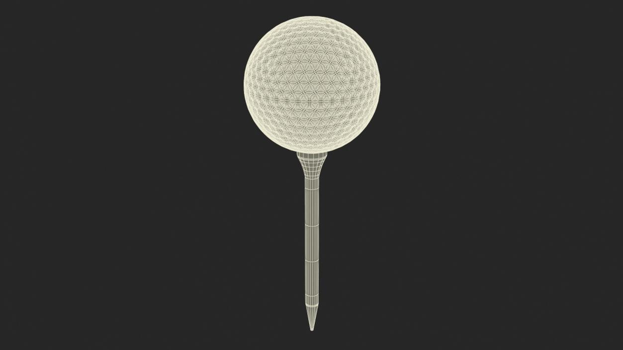 3D Golf Ball on Tee