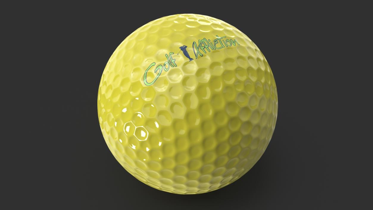 3D Golf Ball on Tee