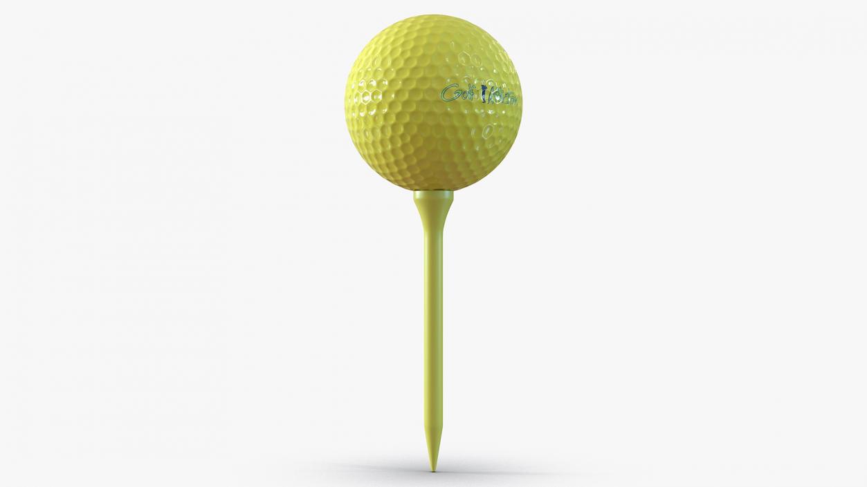 3D Golf Ball on Tee