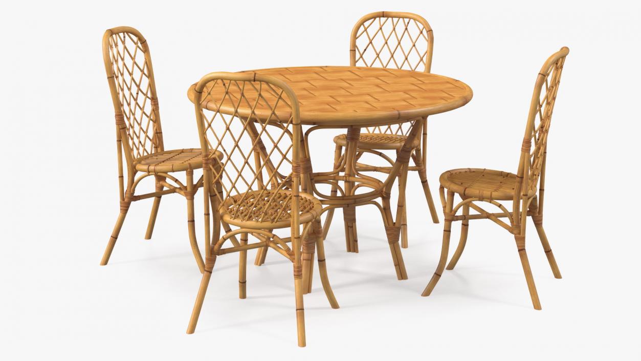 3D Bamboo Furniture  Collection model