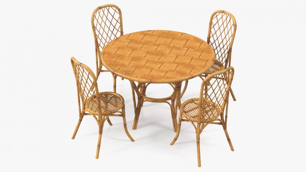 3D Bamboo Furniture  Collection model