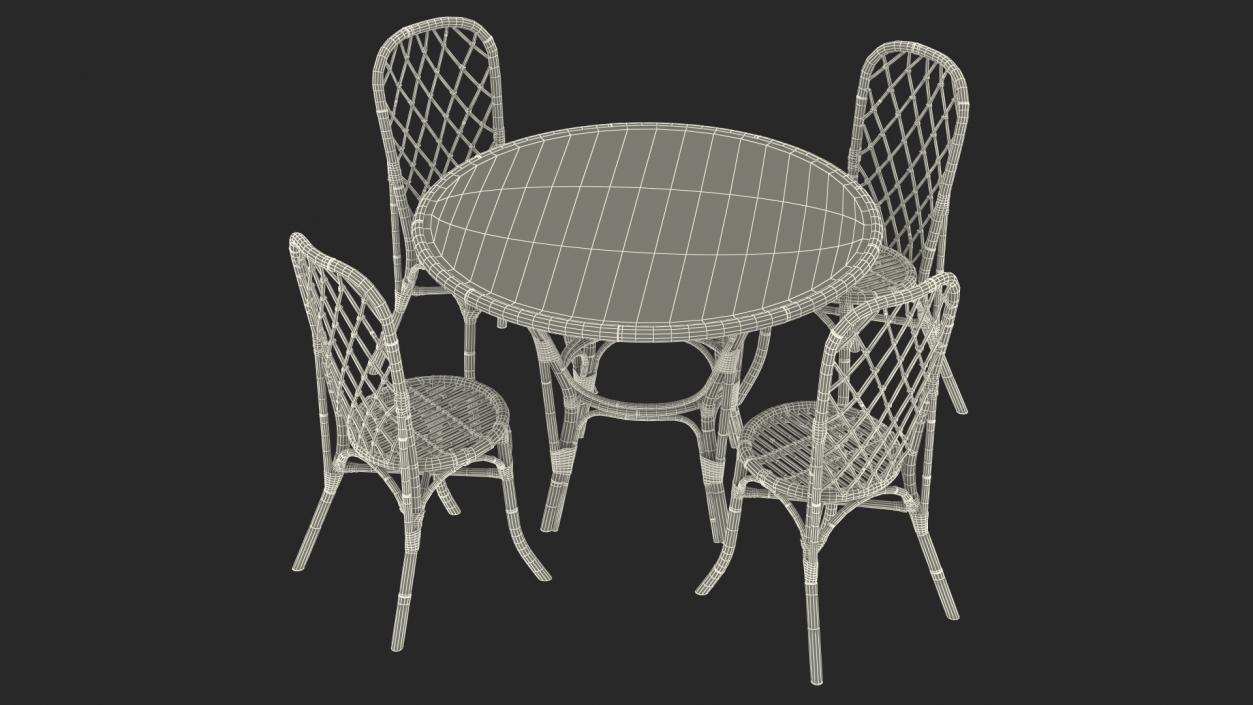 3D Bamboo Furniture  Collection model