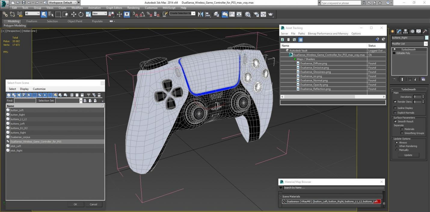 DualSense Wireless Game Controller for PS5 3D