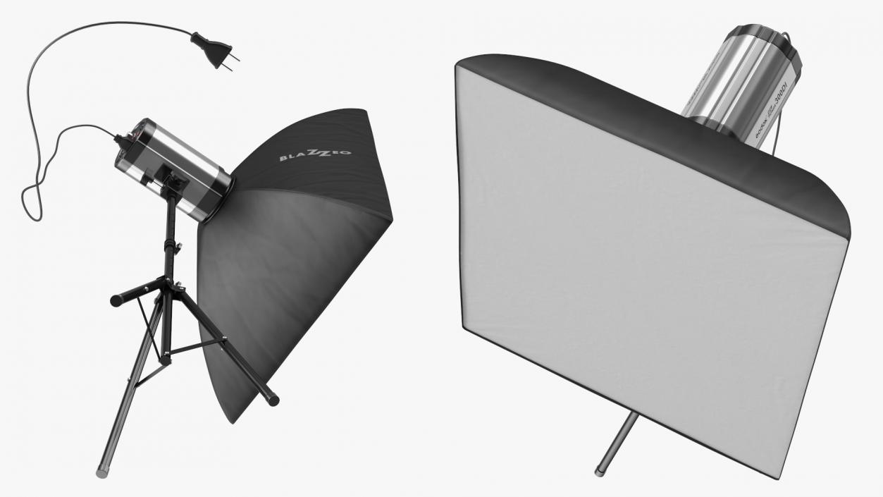 3D Professional Studio Softbox Light model