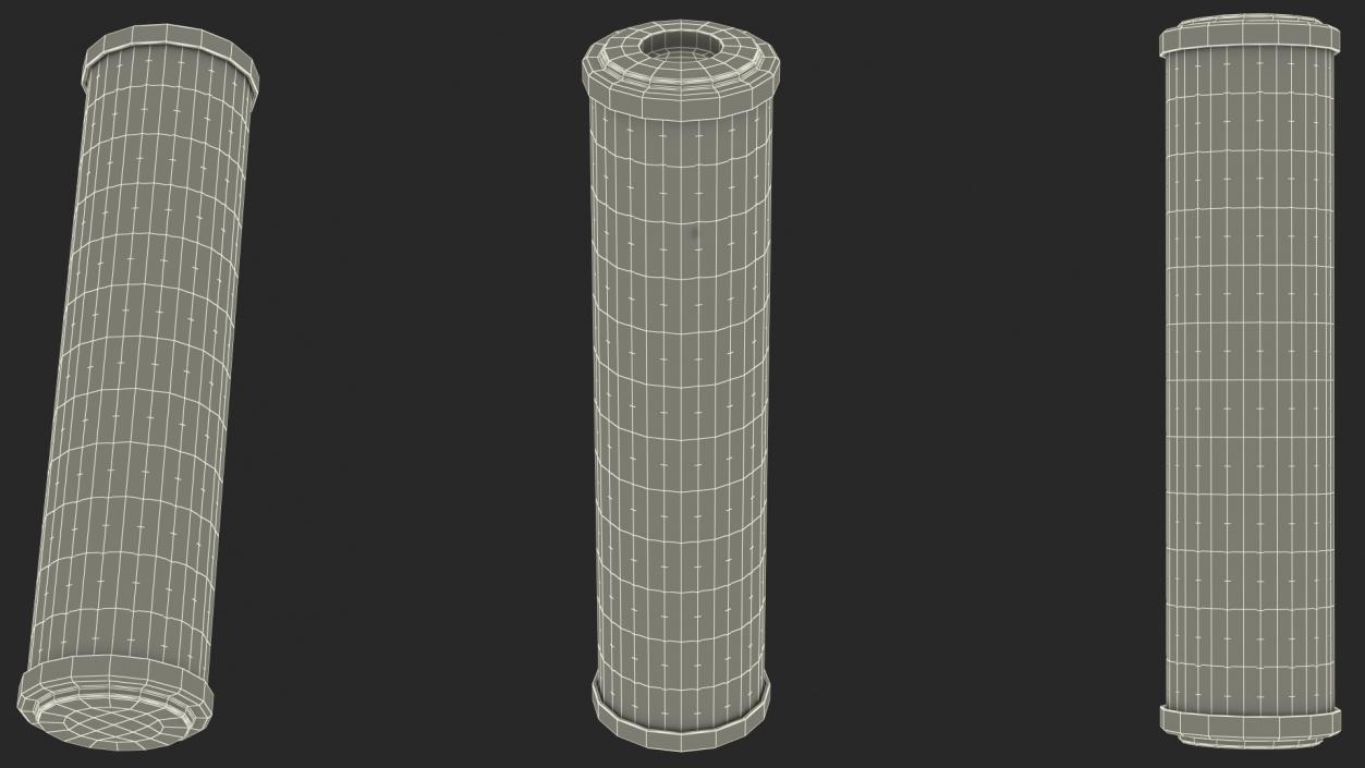 Water Filter Cartridges Collection 3D model