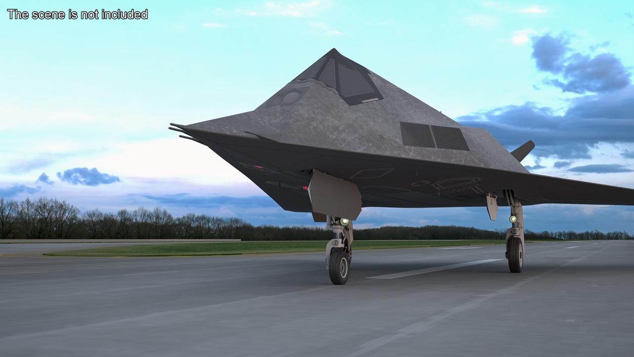 Combat Aircraft Stealth with Pilot 3D model