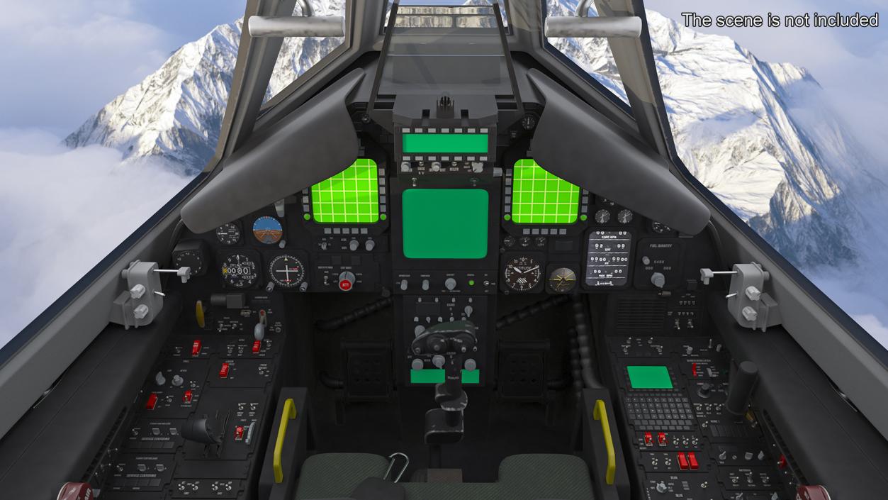 Combat Aircraft Stealth with Pilot 3D model