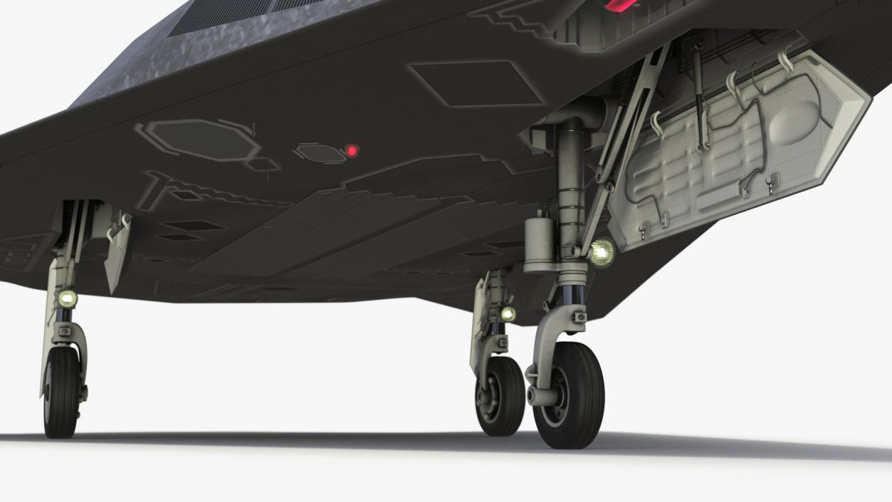 Combat Aircraft Stealth with Pilot 3D model