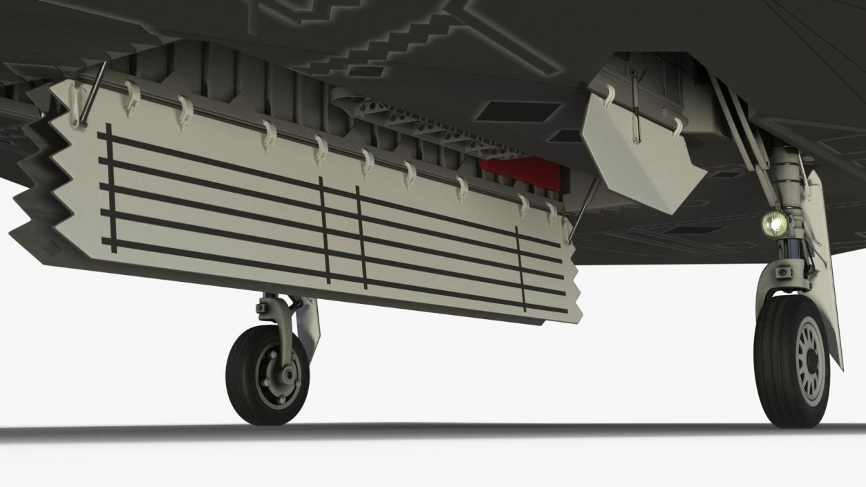 Combat Aircraft Stealth with Pilot 3D model