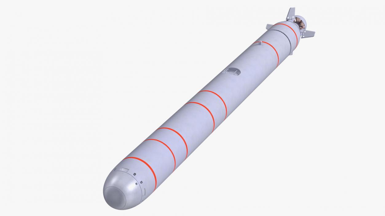 3D Russian Nuclear Torpedoes Poseidon Kanyon Rigged model