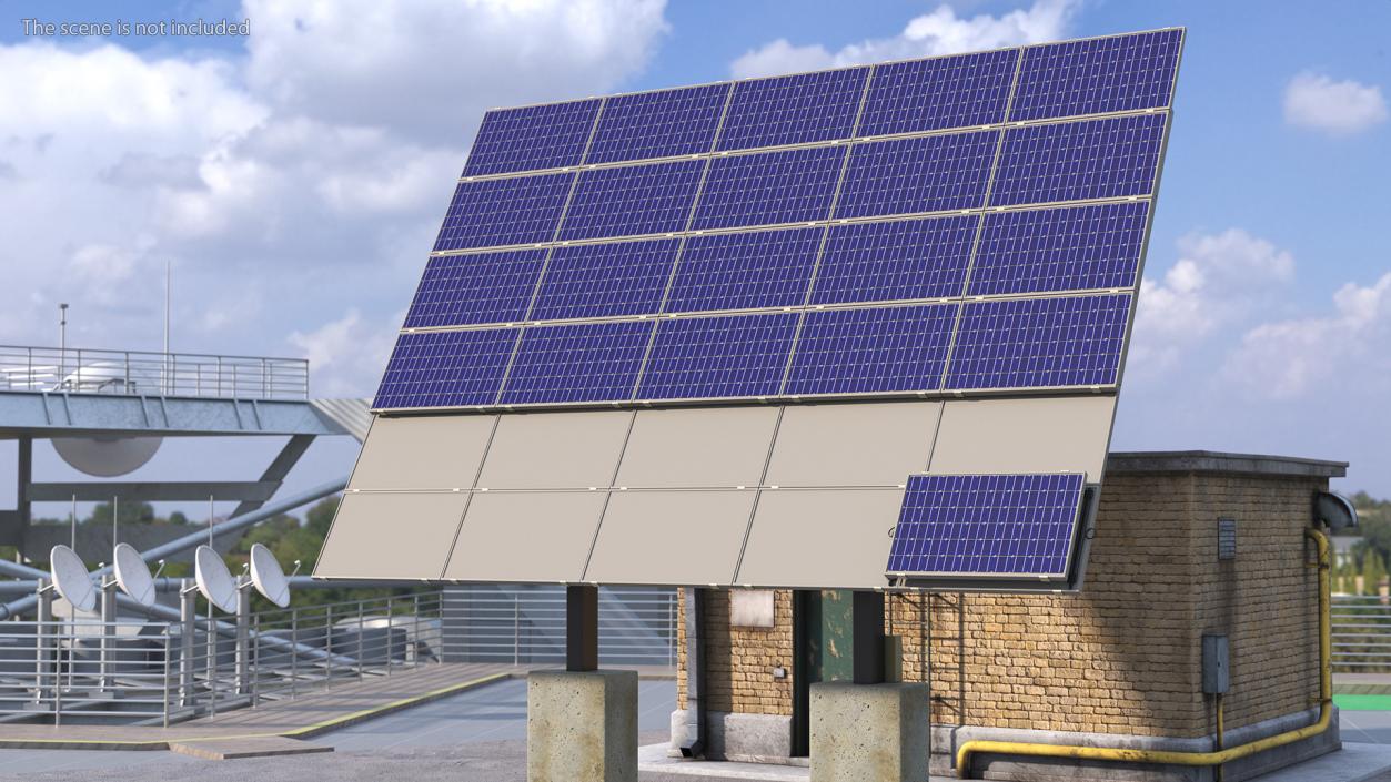 Monocrystalline Solar Panel 3D