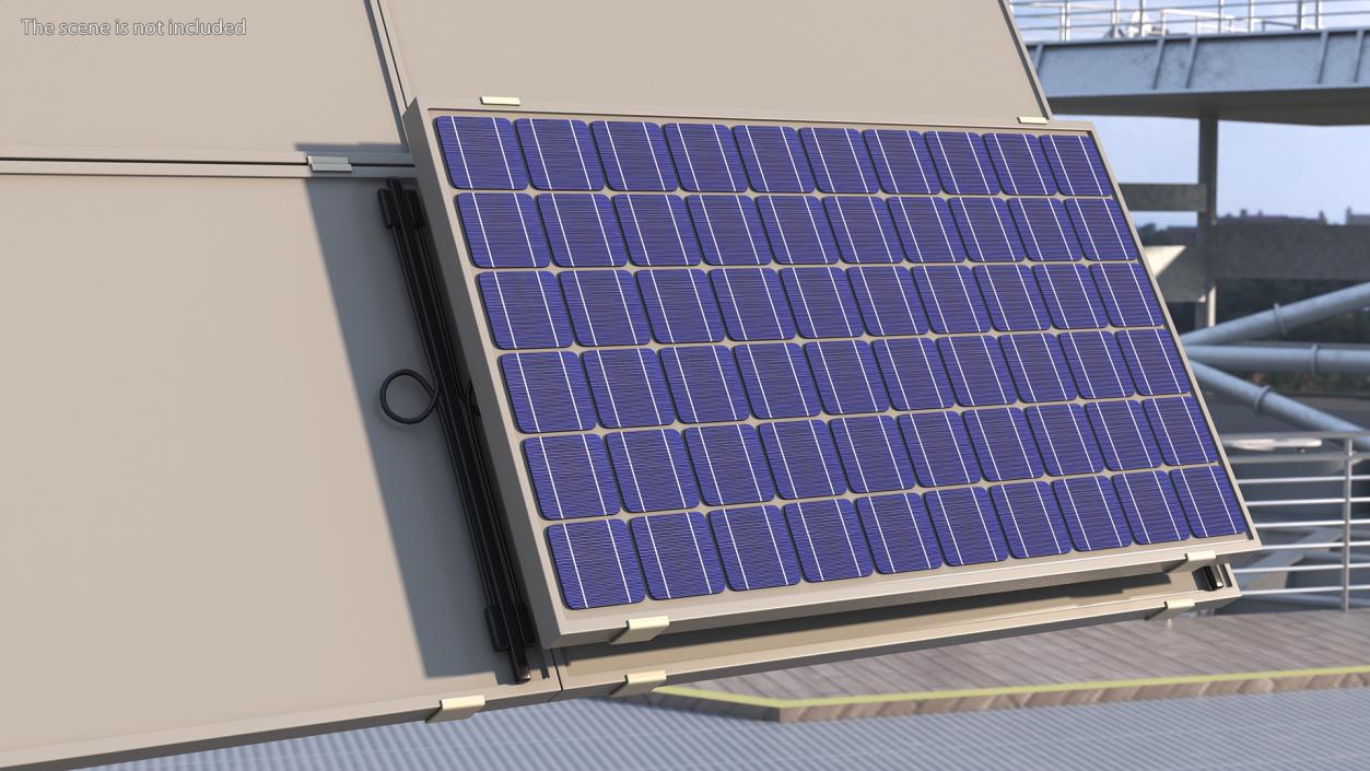 Monocrystalline Solar Panel 3D