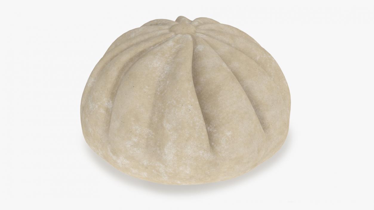 3D Asian Dumpling Raw for 3D Print 2 model