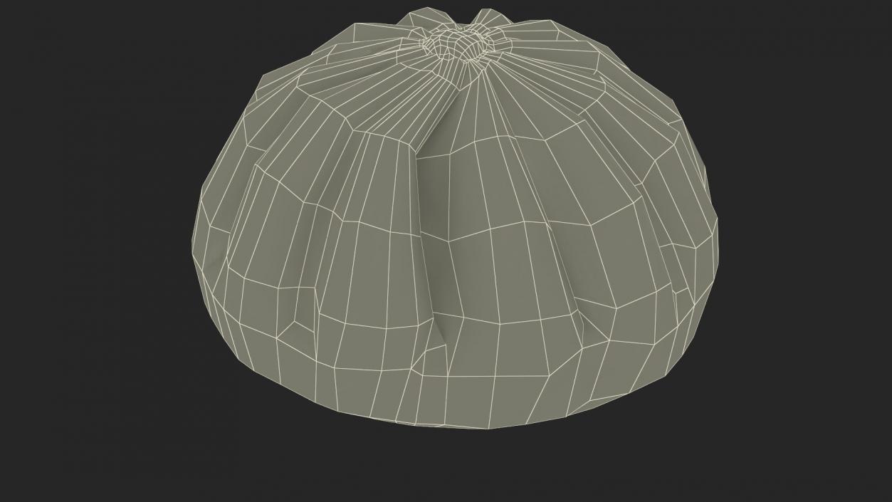 3D Asian Dumpling Raw for 3D Print 2 model