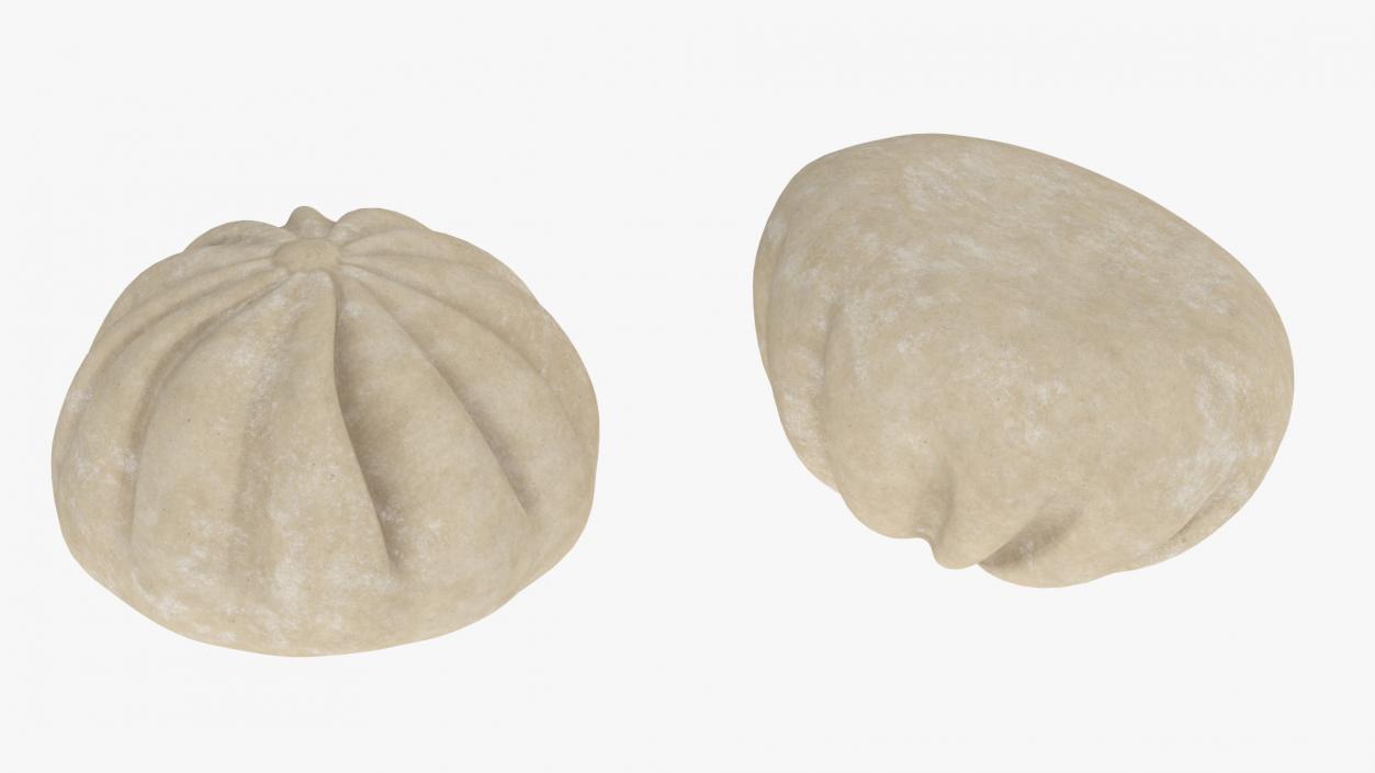 3D Asian Dumpling Raw for 3D Print 2 model