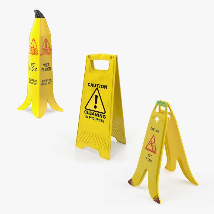 3D Wet Floor Signs Collection