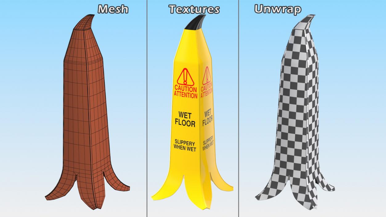 3D Wet Floor Signs Collection