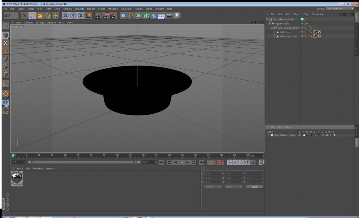 Sink Strainer Drain 3D model