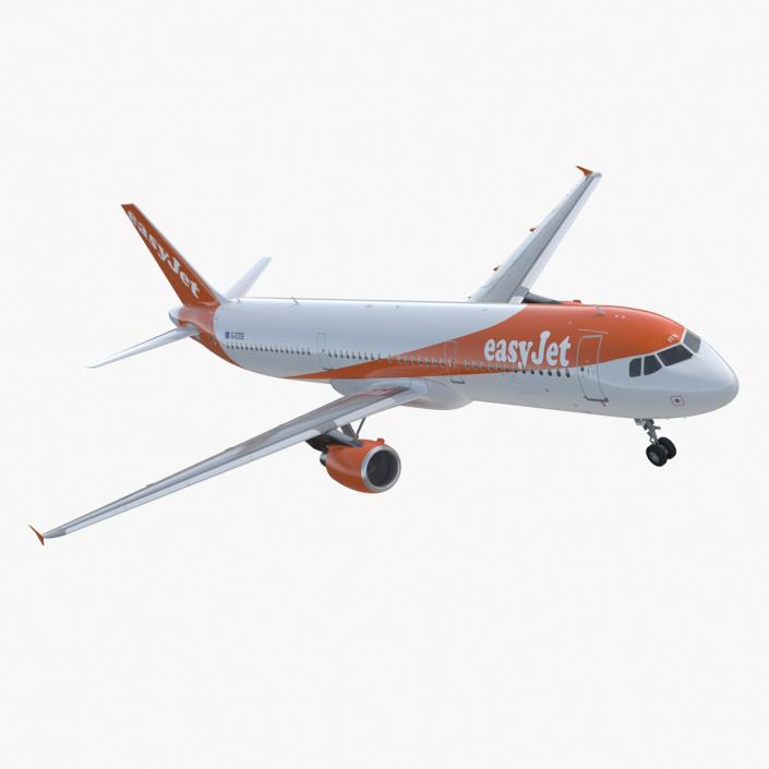 Airbus A321 EasyJet Airline 3D