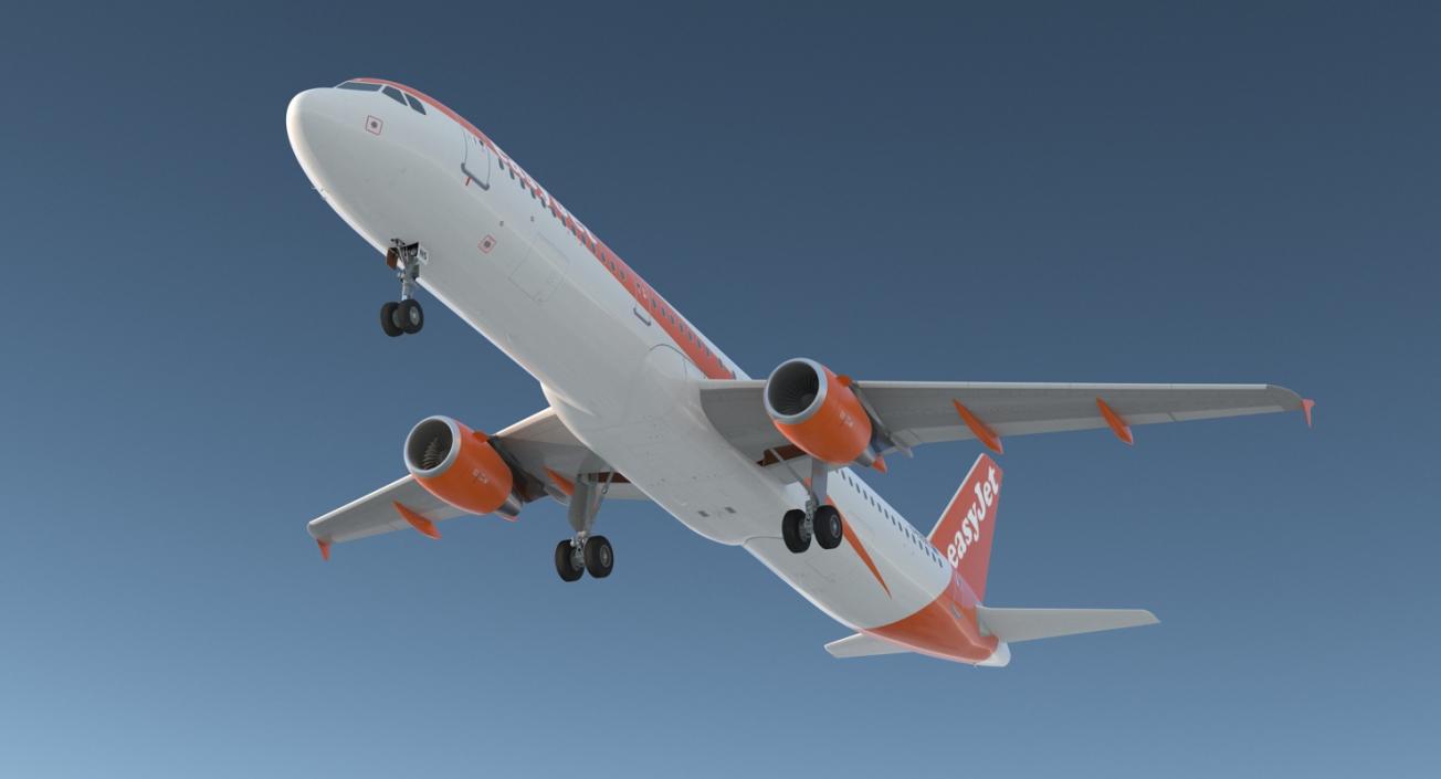 Airbus A321 EasyJet Airline 3D