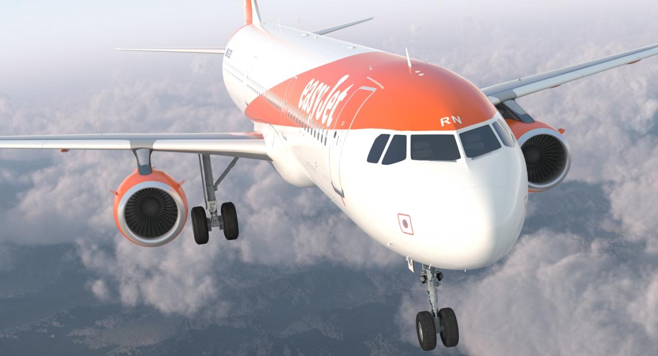 Airbus A321 EasyJet Airline 3D