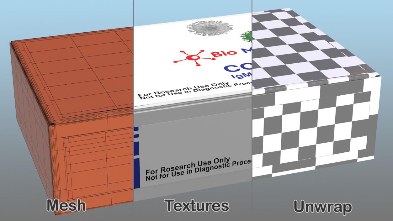 COVID 19 Rapid Diagnostic Tests Collection 3D