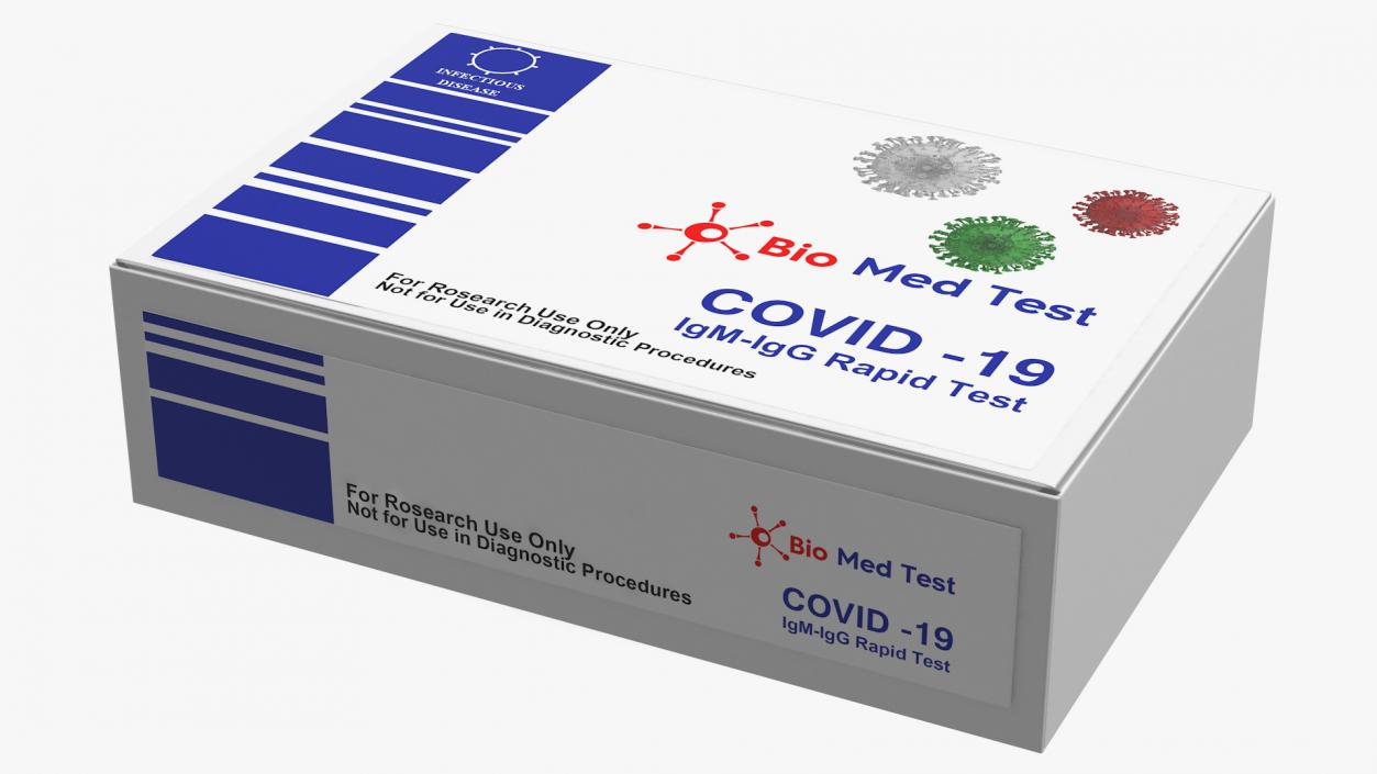 COVID 19 Rapid Diagnostic Tests Collection 3D