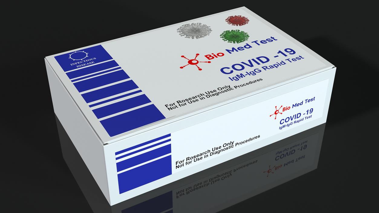 COVID 19 Rapid Diagnostic Tests Collection 3D