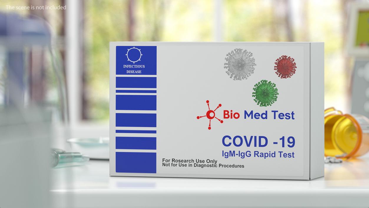 COVID 19 Rapid Diagnostic Tests Collection 3D