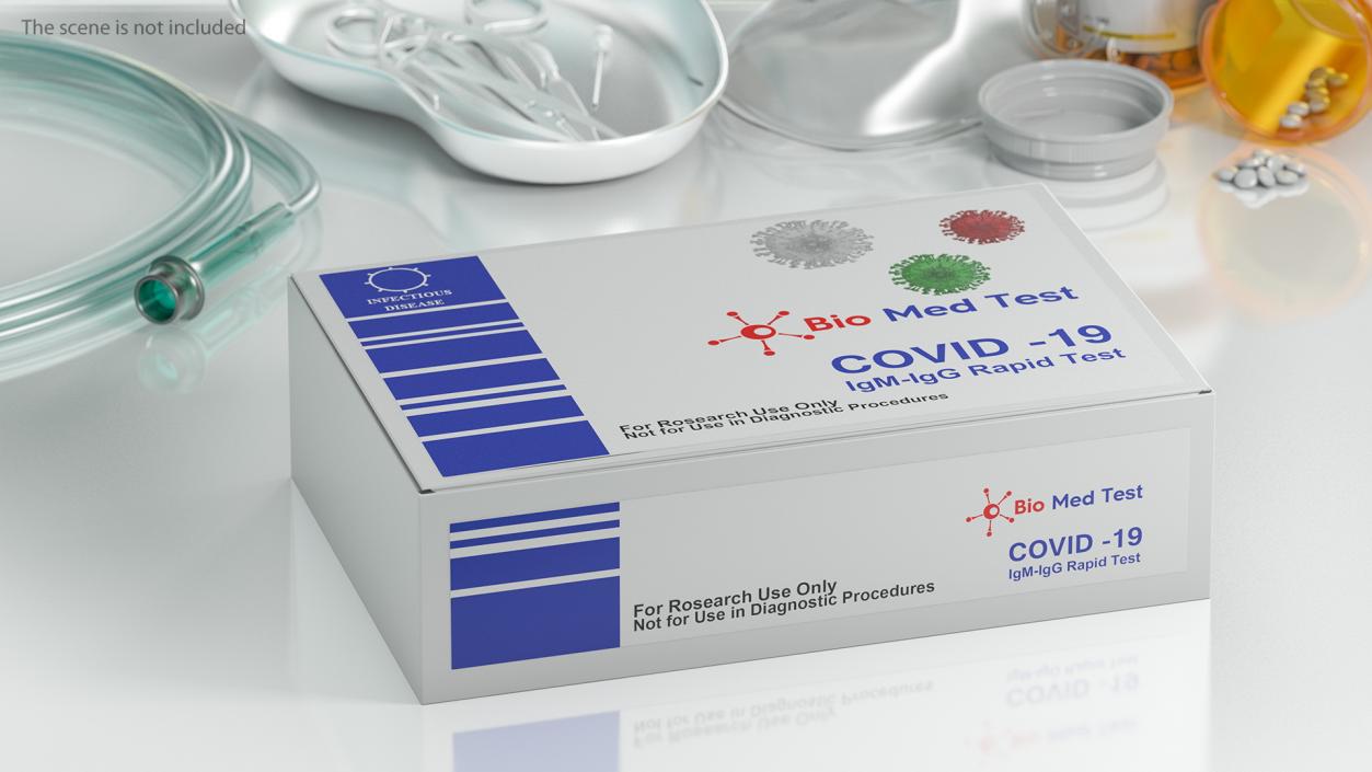 COVID 19 Rapid Diagnostic Tests Collection 3D