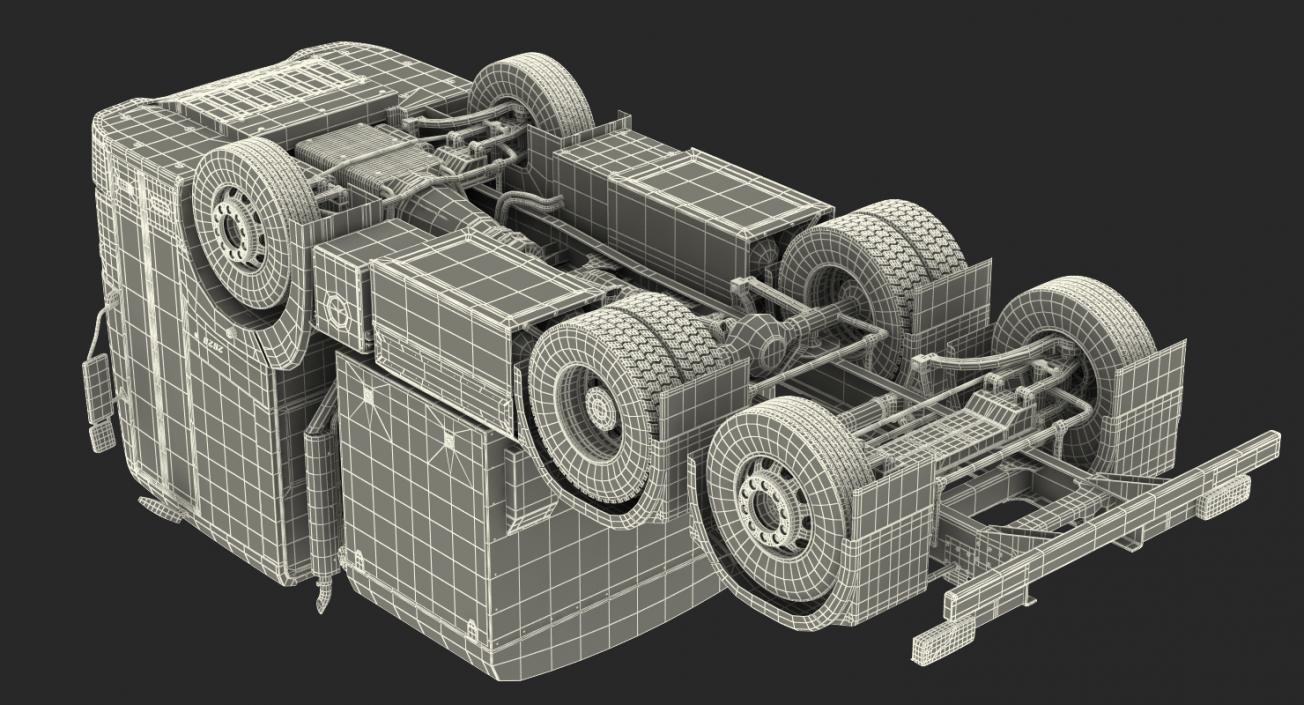 3D Mercedes-Benz Econic 2630 6x4 Rigged