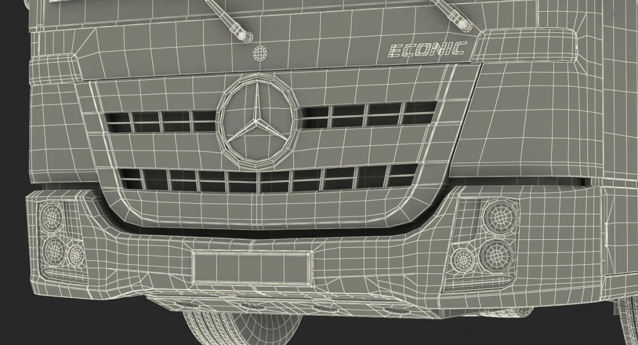 3D Mercedes-Benz Econic 2630 6x4 Rigged