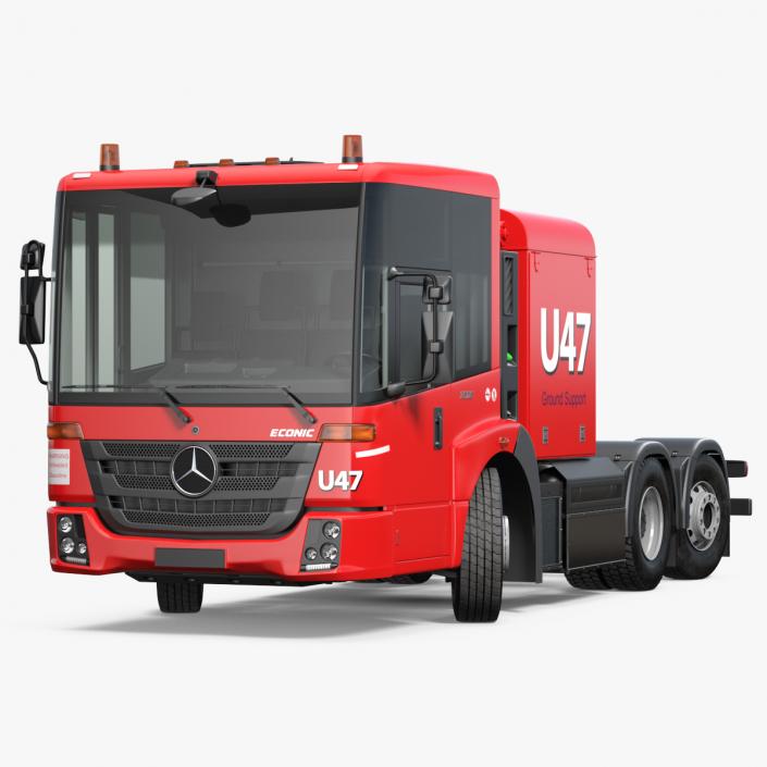 3D Mercedes-Benz Econic 2630 6x4 Rigged