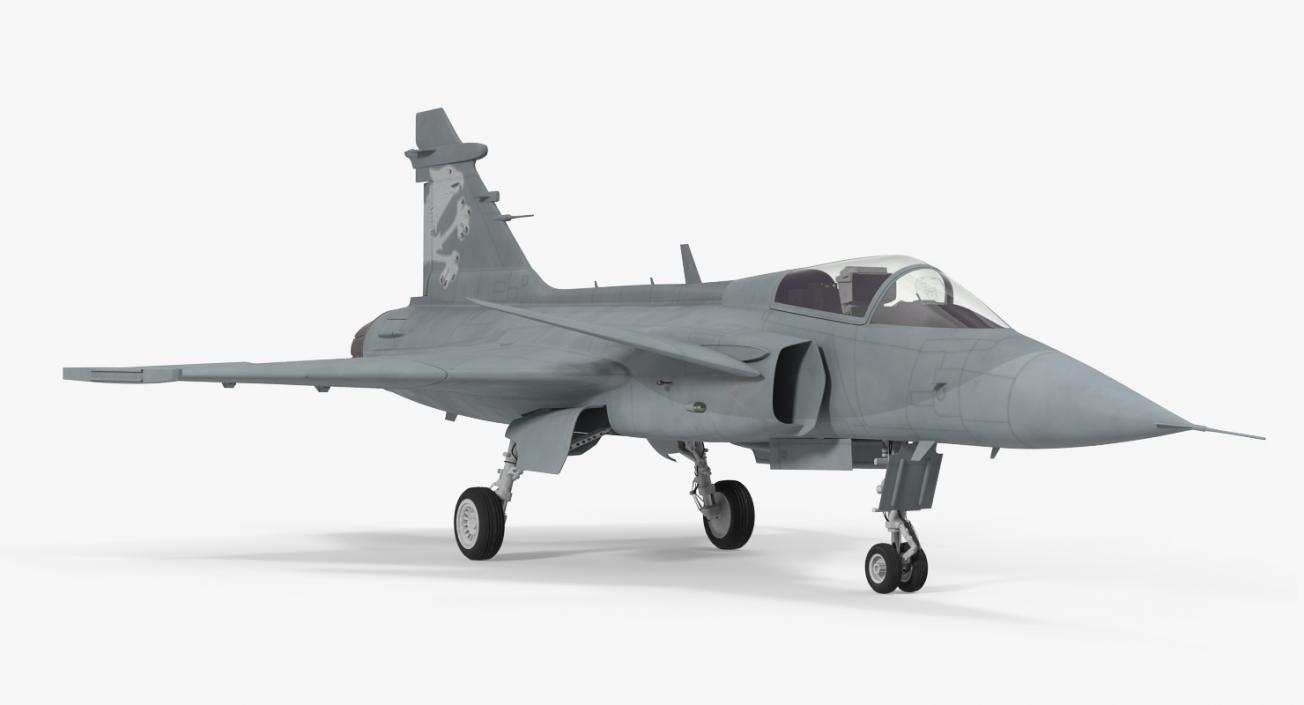 3D Saab JAS 39 Gripen model