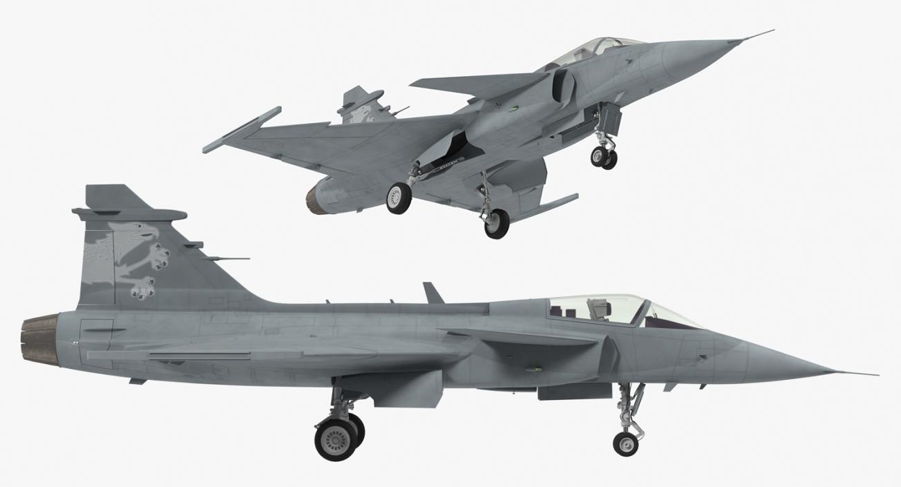 3D Saab JAS 39 Gripen model